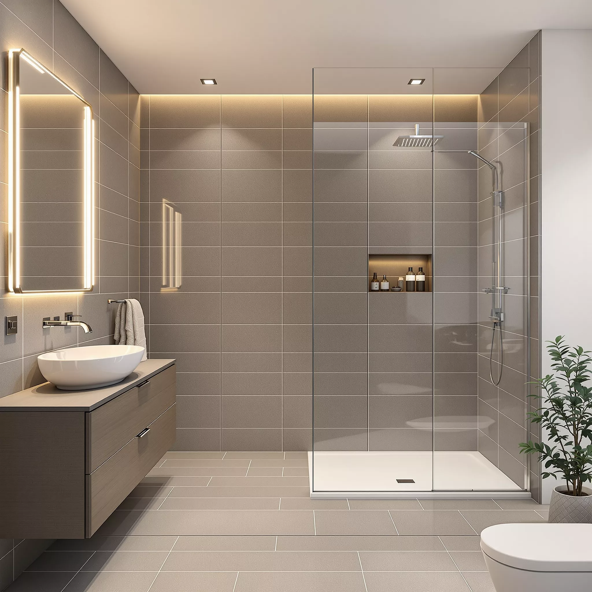 Modern banyo yenileme